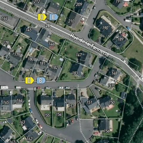 Diagnostic de performance énergétique DPE avec étiquettes énergie et climat